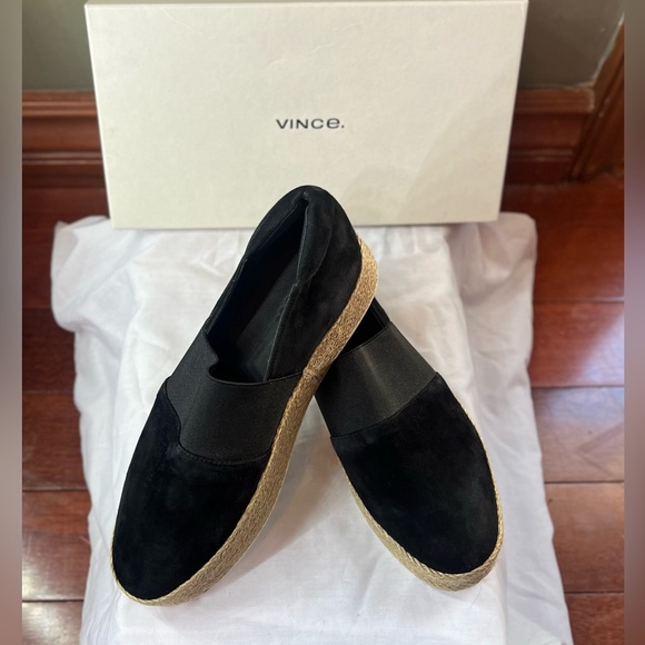 Vince Black Suede Warren Sneakers. - Picture 1 of 3